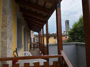 A balcony or terrace at Trattoria Bar Oasi