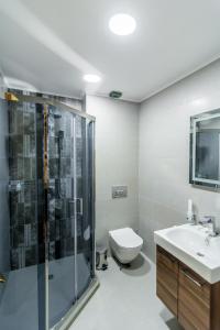 Koupelna v ubytování Hotel London