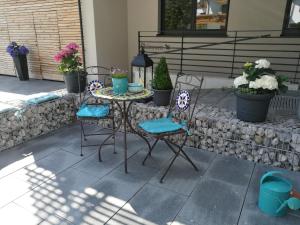 Patio alebo iná vonkajšia časť ubytovania St. Florian Appartements