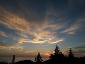 a group of trees under a cloudy sky at Casa Dos Mosteiros in Mosteiros