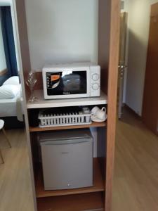 Kuchyň nebo kuchyňský kout v ubytování ORBI PALACE DELUX Bakuriani room 470