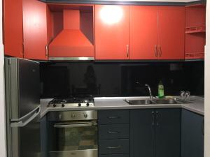 Dapur atau dapur kecil di Apartament Berati