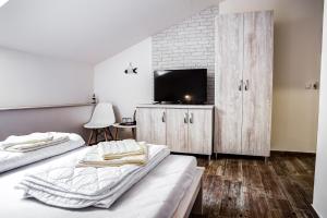 TV a/nebo společenská místnost v ubytování Hotel Sara