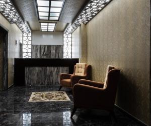 A seating area at Araz Suit