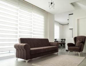A seating area at Araz Suit