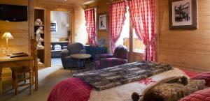 Posezení v ubytování Chalet-Hôtel & Spa Les Cimes