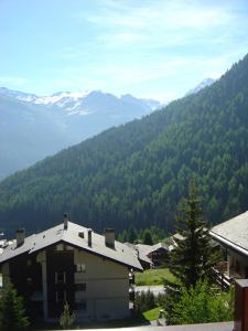 Ein allgemeiner Bergblick oder ein Berglick von der Ferienwohnung aus