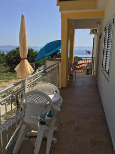 Balkón alebo terasa v ubytovaní Apartments Medusa