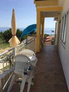 Balkón alebo terasa v ubytovaní Apartments Medusa