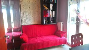 A seating area at Holiday Home in Chalkidiki, Lakkoma
