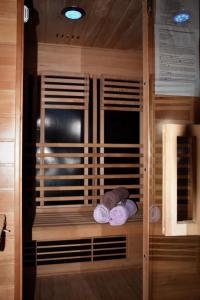 a room with two rolls of toilet paper on a window at Lodge Breza Lux in Kolašin +60 photos