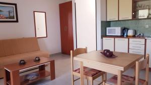 Kuchyň nebo kuchyňský kout v ubytování Apartmani Lazarevic