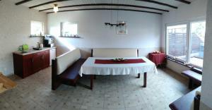 Una cama o camas en una habitación de Mini spa Harmonija