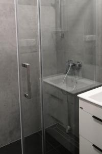 Koupelna v ubytování Apartmán Luční NMNM