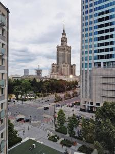 Výhľad na mesto Varšava alebo výhľad na mesto priamo z apartmánu
