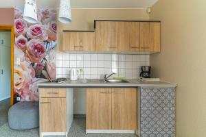 Kuchyň nebo kuchyňský kout v ubytování Willa Onyks Apartamenty