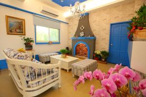 Area soggiorno di Cicada said Greece Homestay