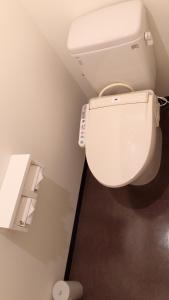a bathroom with a white toilet in a room at Hills Hotel Gotanda in Tokyo