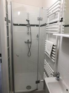 Koupelna v ubytování Hotel Gregor