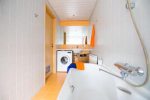 Kuchyň nebo kuchyňský kout v ubytování City center apartment Aida