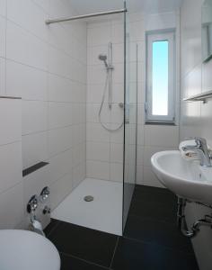 Koupelna v ubytování Neumann Zimmervermietung