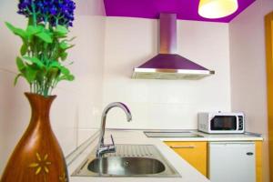 Kuchyňa alebo kuchynka v ubytovaní Apartamentos 16:9 Playa Suites