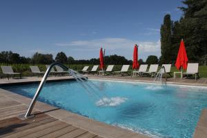 Het zwembad bij of vlak bij Les Maritonnes Parc & Vignoble