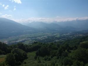 a view of a valley with mountains and trees at 2 impasse de l'eglise in Artalens-Souin