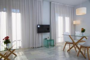 A television and/or entertainment centre at Domus Apartamentos Granada con parking gratuito en pleno centro