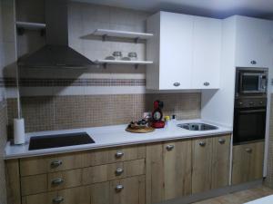 Dapur atau dapur kecil di Alojamiento La Fuente