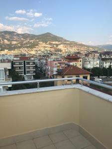 a balcony with a view of a city at Serendi Apart Hotel in Alanya