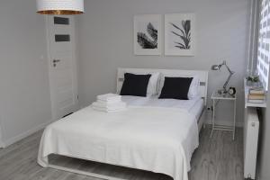 Posteľ alebo postele v izbe v ubytovaní APARTAMENT SŁOBÓDZKIEGO 7
