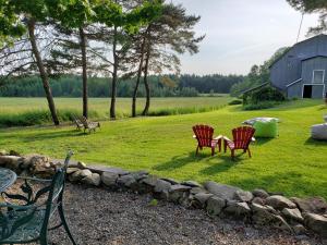 Zahrada ubytování Auberge du Vignoble Bromont