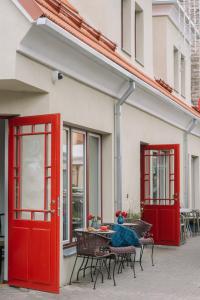 Balkón nebo terasa v ubytování KaksTeist Apartments