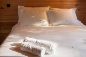 Caparica Azores Ecolodge客房内的一张或多张床位