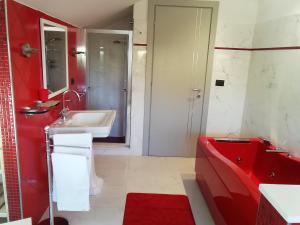 A bathroom at Suite con vista