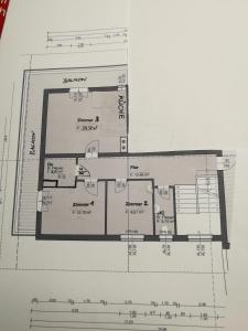 a floor plan of a building at Gemütliche Wohnung 10 Minuten vom See entfernt in Zell am See