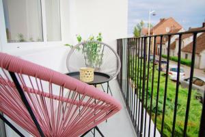Balkon lub taras w obiekcie Apartament Flauta