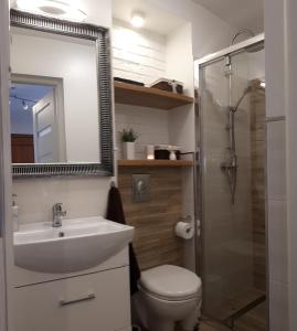 Łazienka w obiekcie Apartament w lesie