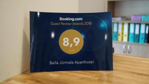 Certifikát, hodnocení, plakát nebo jiný dokument vystavený v ubytování Bella Jūrmala ApartHotel