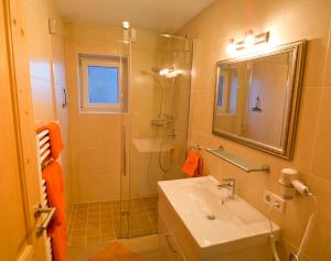Koupelna v ubytování Apartment Sonnbichl