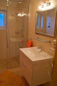 Koupelna v ubytování Apartment Sonnbichl