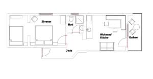 Planimetria di Ferienhaus Windegge