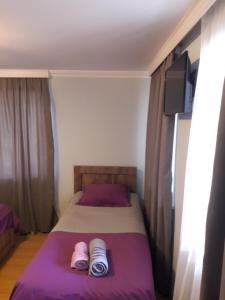 Postel nebo postele na pokoji v ubytování Tskaltubo Guest House On Mirian Mepe