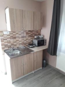 Kuchyňa alebo kuchynka v ubytovaní Aquatherma Apartman