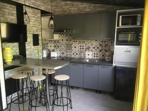 Η κουζίνα ή μικρή κουζίνα στο le studio