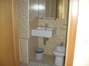 Koupelna v ubytování Albergo Villa Nobile + 37 fotografií