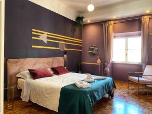 Posteľ alebo postele v izbe v ubytovaní GLAM 50 - Exlusive Penthouse in the Heart of Rome