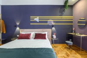 Posteľ alebo postele v izbe v ubytovaní GLAM 50 - Exlusive Penthouse in the Heart of Rome