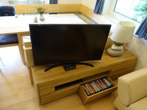 Televízia a/alebo spoločenská miestnosť v ubytovaní Apartment Gimpl